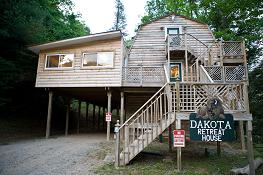 Enota's Dakota Retreat House is one of many retreat buildings for large groups