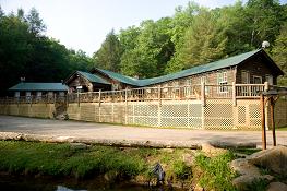 The lodge at Enota was built by the Civilian Conservation Corps in the 1940s