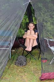 Full Service tenting on the stream includes water, electric, and grill