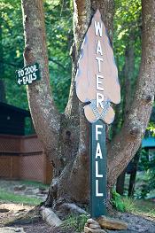 Enotas hiking trails lead to a 200 foot & 400 foot waterfall