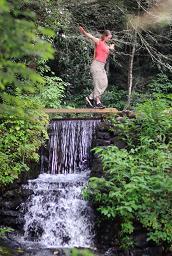 One of Enota's  small waterfalls